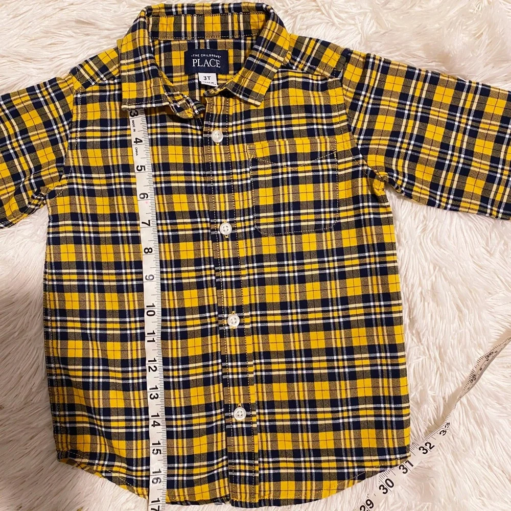 The Children’s Place Toddler Yellow Plaid Shirt